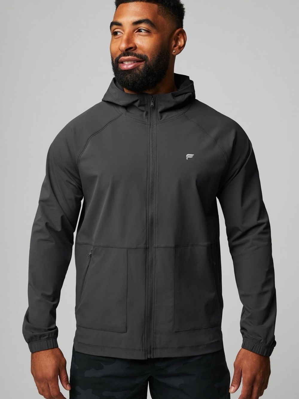 Fabletics Men's Hooded Windbreaker Jacket